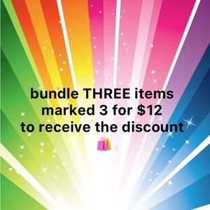 SALE- 3 for $12 in my closet!